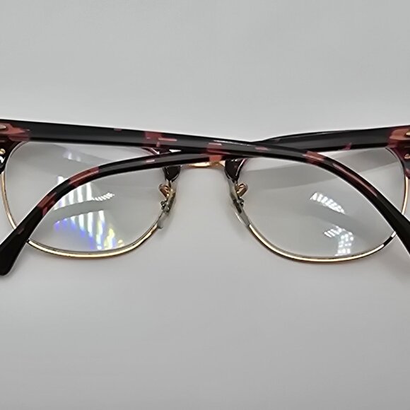 Ray-Ban RB5154 8118 Clubmaster Pink Havana Rose Gold Eyeglasses Frame 51-21-145 - Picture 9 of 12